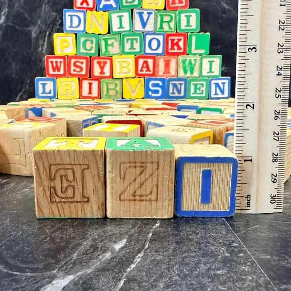 Vintage Wooden Blocks (131 Total Blocks) - Picture 3 of 15